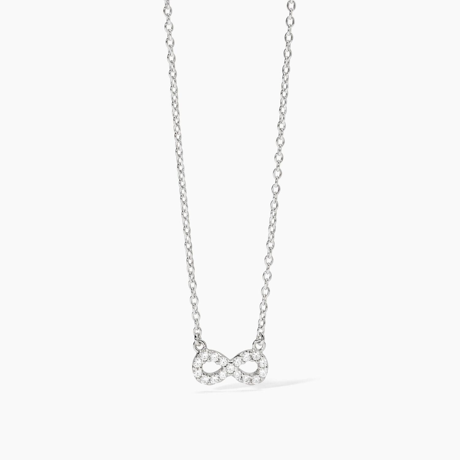 Girocollo in argento con ciondolo infinito ENDLESS Girocollo in argento con ciondolo infinito ENDLESS