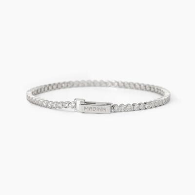 Bracciale tennis in argento con zirconi bianchi PRIVILEGIO Bracciale tennis in argento con zirconi bianchi PRIVILEGIO