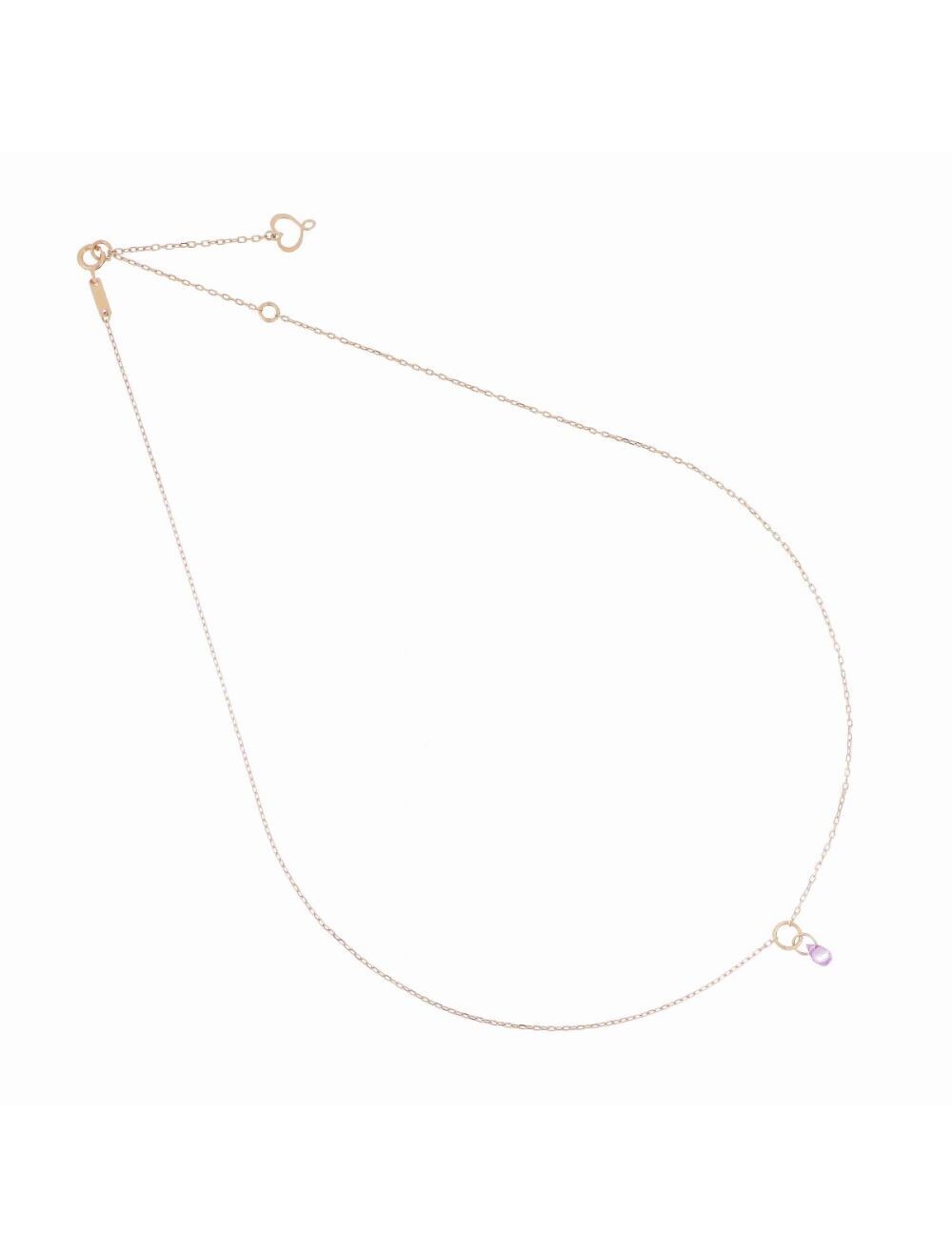 GIROCOLLO 18KT DROPS ZAFFIRO ROSA