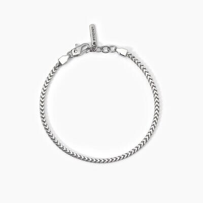 Bracciale in argento con catena franco V-SHAPE