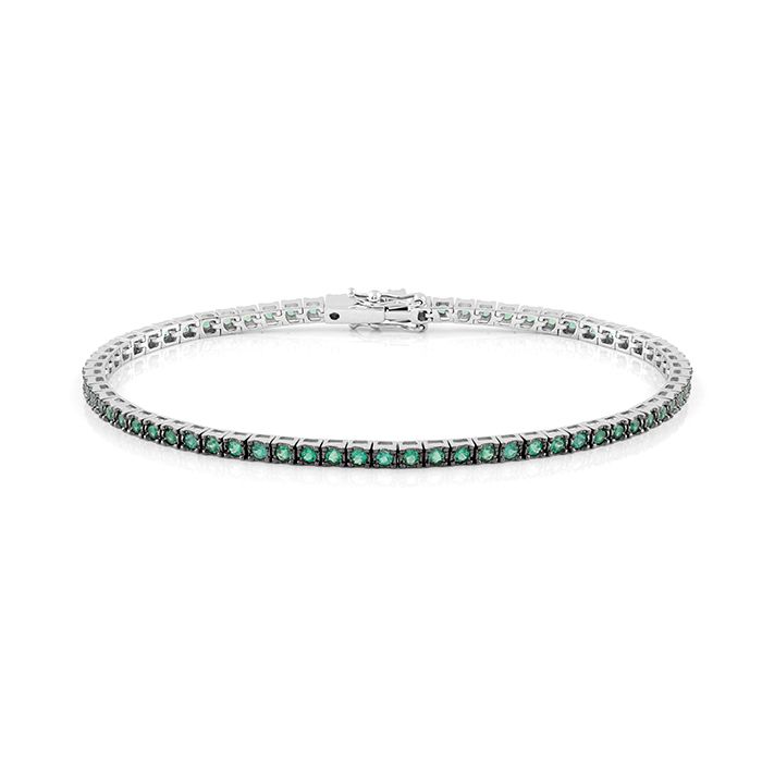 Bracciale Tennis smeraldi