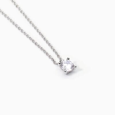 Girocollo in argento con punto luce SHINY