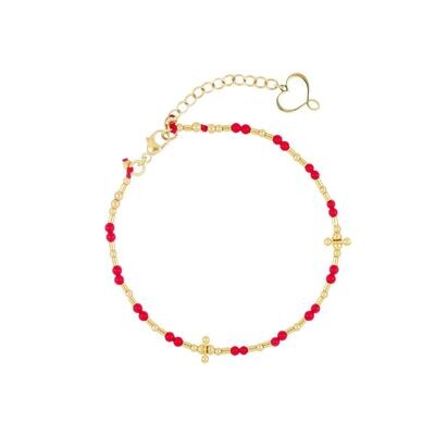 BRACCIALE MIA AFRICA CORALLO CON ELEMENTI BRACCIALE MIA AFRICA CORALLO CON ELEMENTI