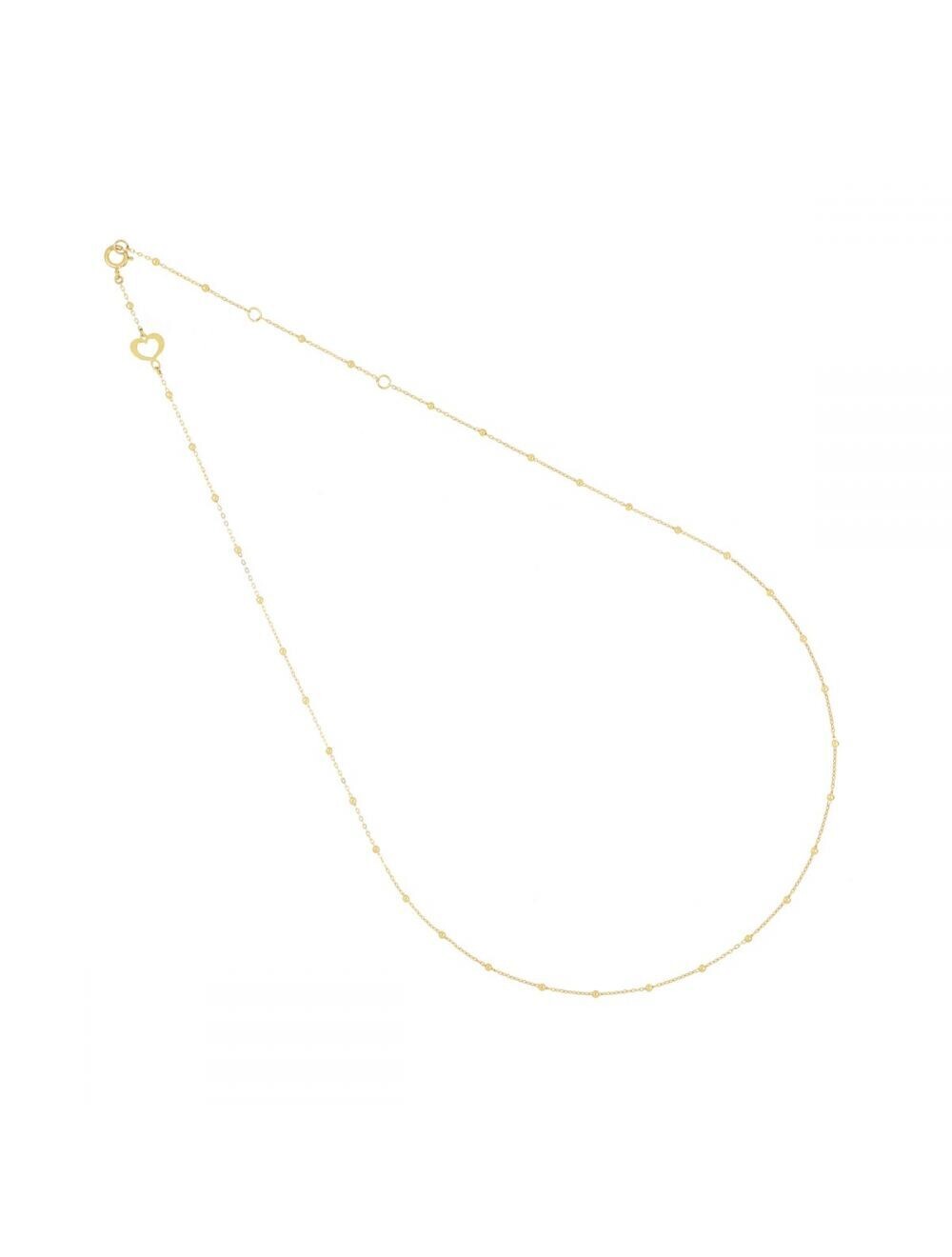 GIROCOLLO 18KT BATTITO CATENA ALTERNATA