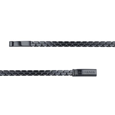 Bracciale morbido in argento 925 brunito