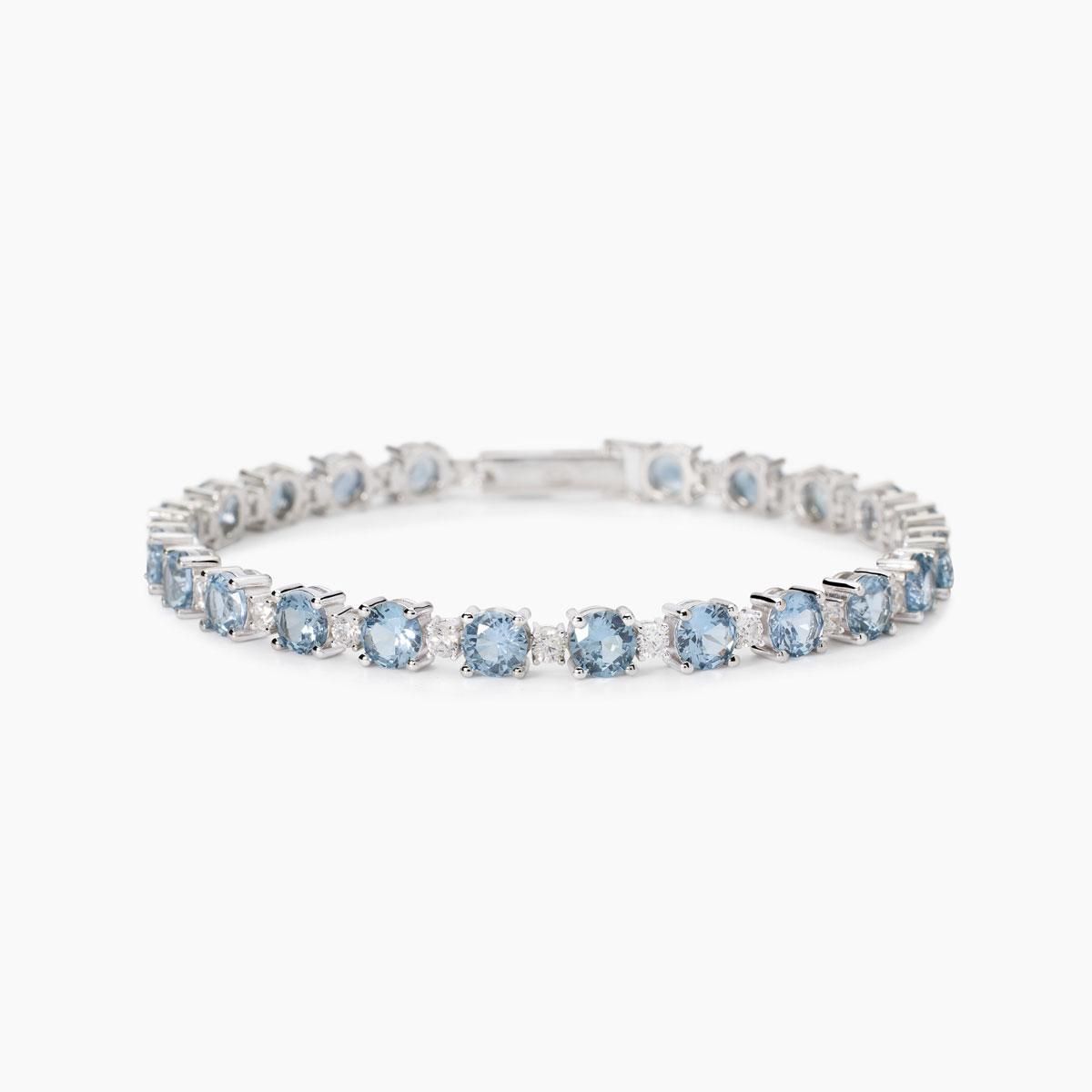 Bracciale con acquamarina sintetica CHAPEAU Bracciale con acquamarina sintetica CHAPEAU