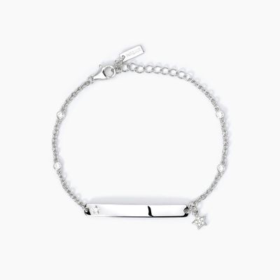 Bracciale con targhetta in argento SOLO TUO Bracciale con targhetta in argento SOLO TUO