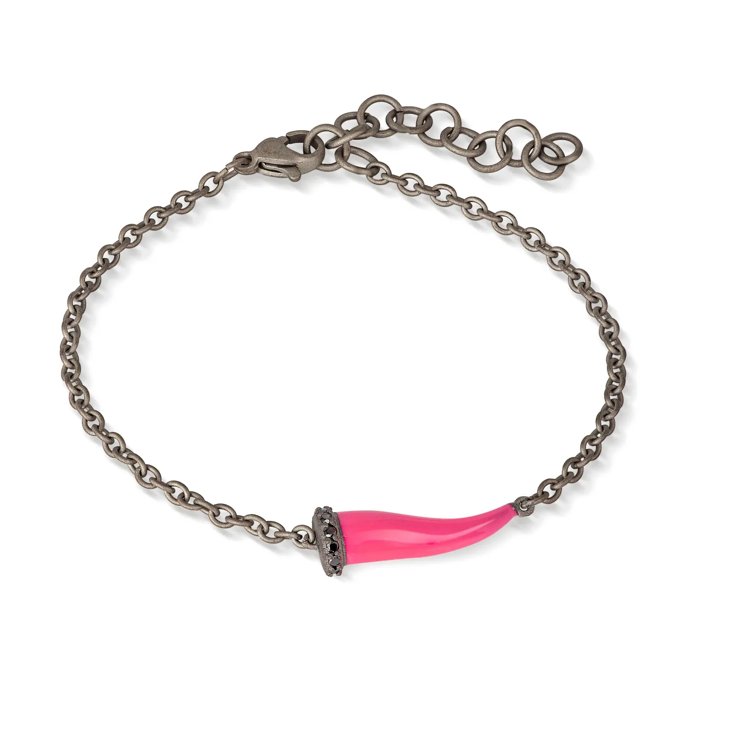 Bracciale "Lucky horn" fucsia