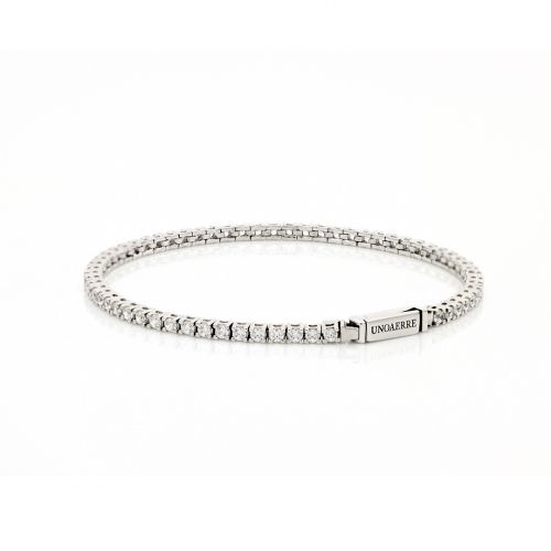 Bracciale tennis in argento (pietre mm 2,5)