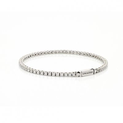 Bracciale tennis in argento (pietre mm 2,5)