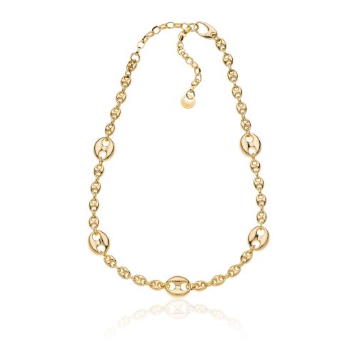 Collana maglia marina in argento dorato Collana maglia marina in argento dorato