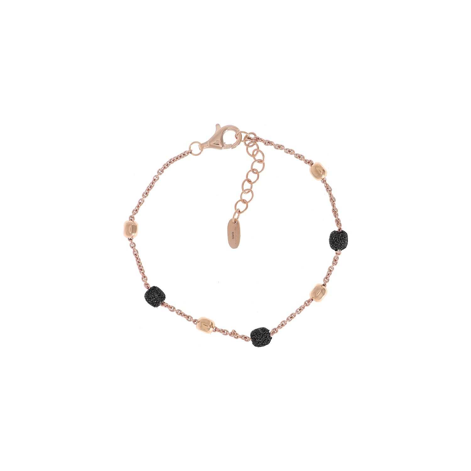 Bracciale pepite "Polvere di sogni" nero