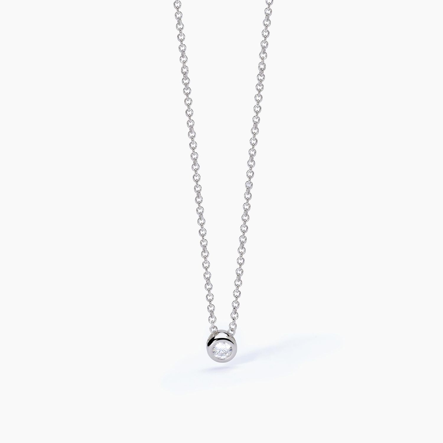 Girocollo in argento con punto luce SHINY Girocollo in argento con punto luce SHINY