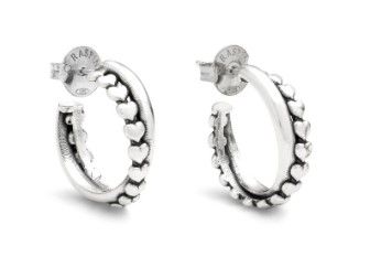 orecchini doppio cerchio cuore