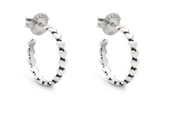 orecchini cerchio cuori