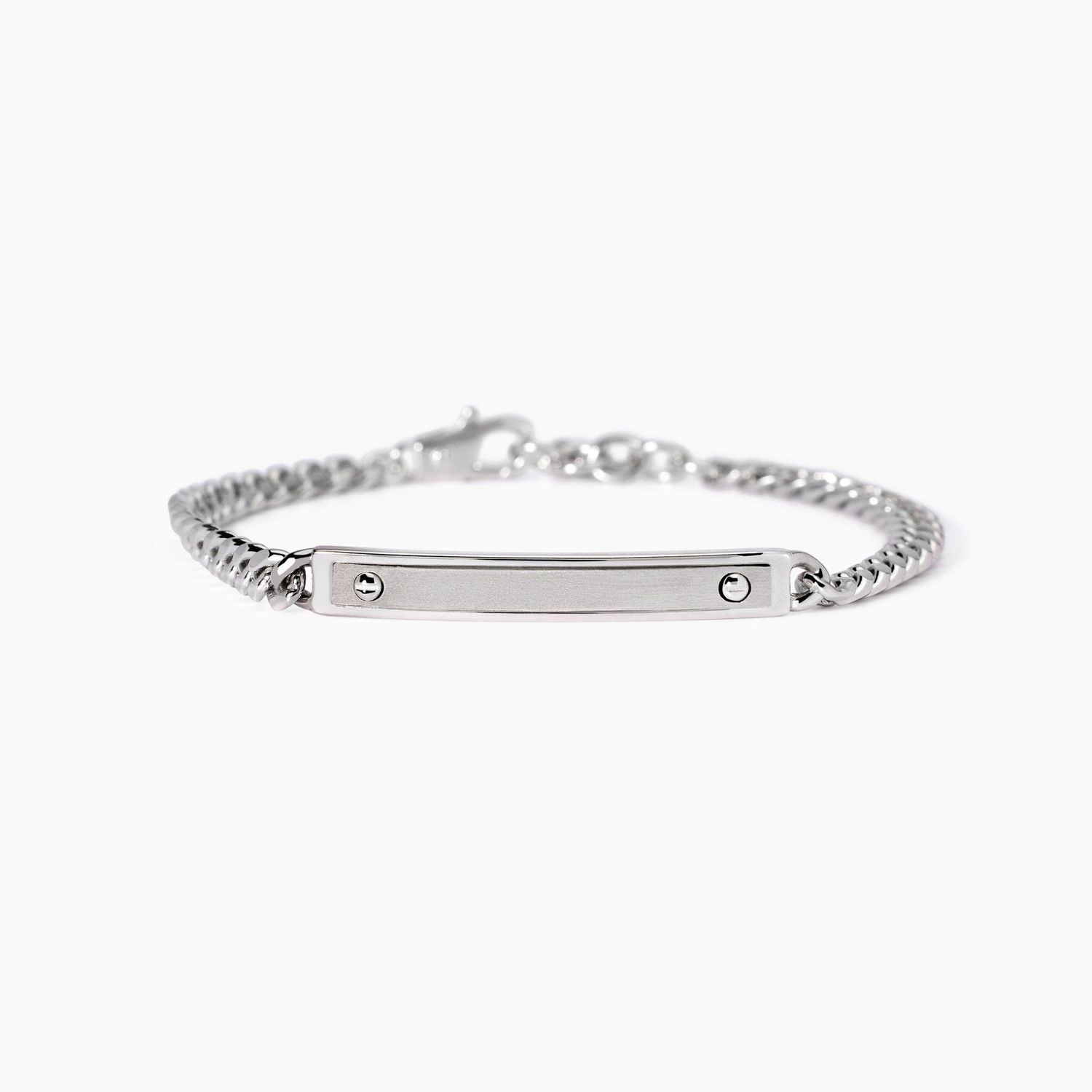 Bracciale uomo con piastra centrale Rider Bracciale uomo con piastra centrale Rider