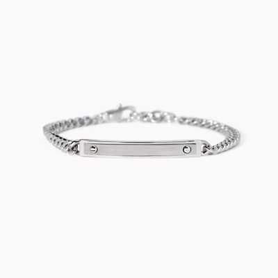 Bracciale uomo con piastra centrale Rider Bracciale uomo con piastra centrale Rider