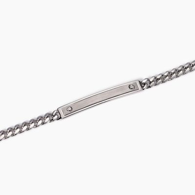 Bracciale uomo con piastra centrale Rider