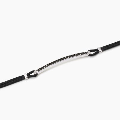 Bracciale uomo con piastra Cut