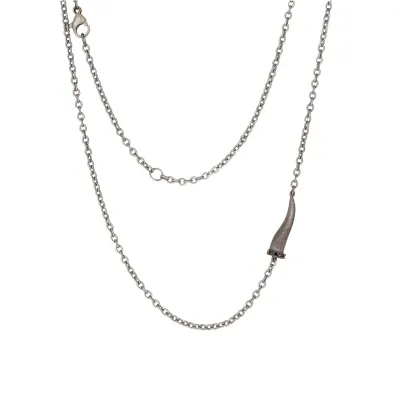 Collana "Lucky Horn" titanio