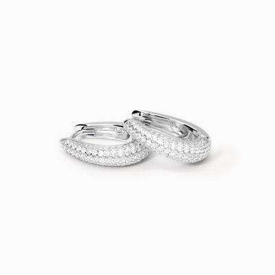 Orecchini in argento con zirconi Cleopatra