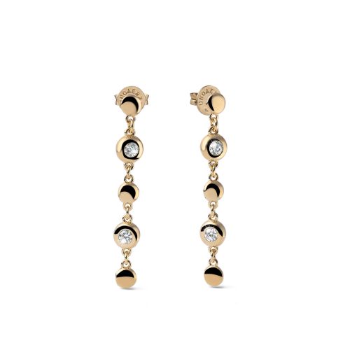 Orecchini lunghi in argento dorato Sparkle Orecchini lunghi in argento dorato Sparkle