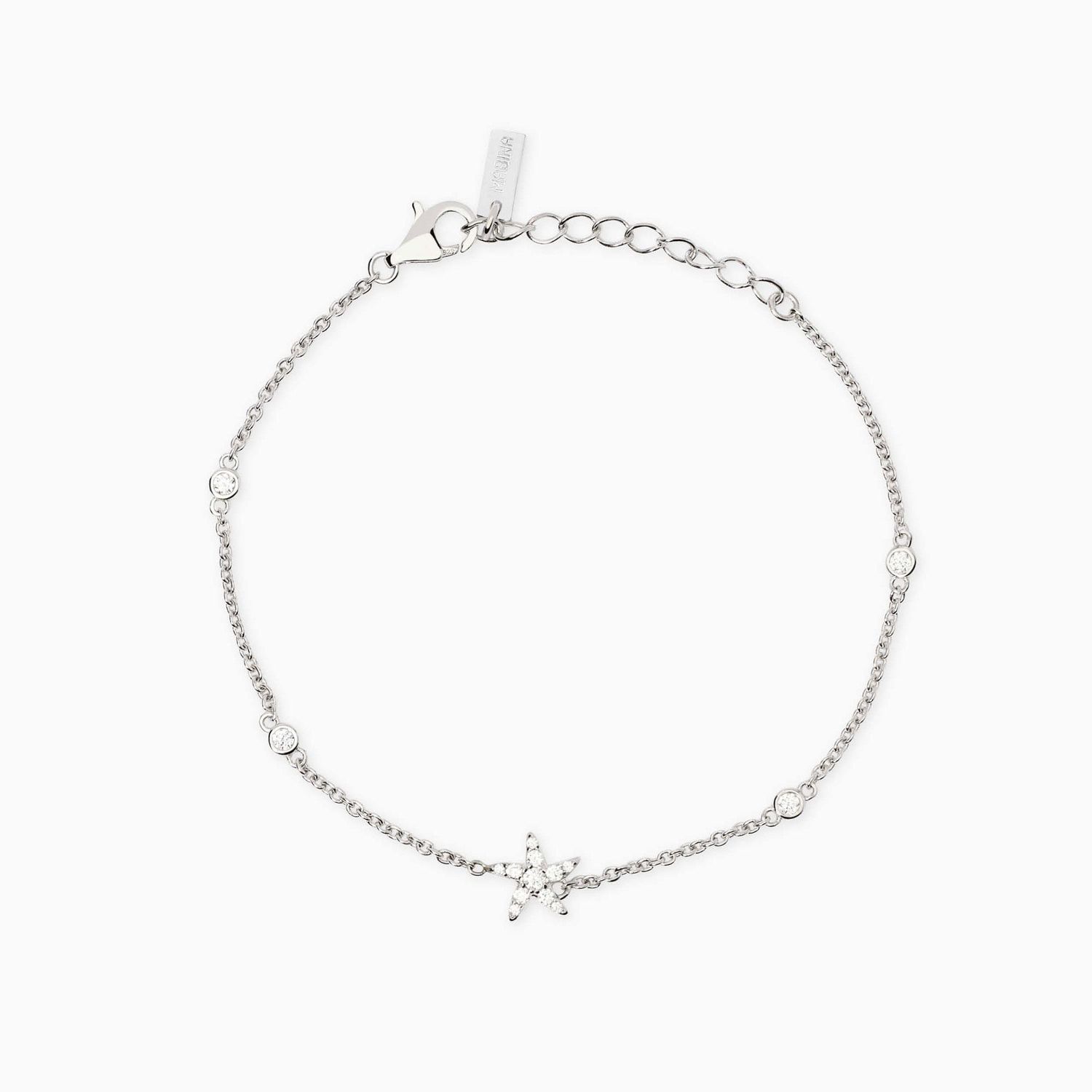 Bracciale con stella marina in zirconi Bahia Del Sol