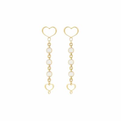 COPPIA DI ORECCHINI M&amp;S SMALTO PERLATO