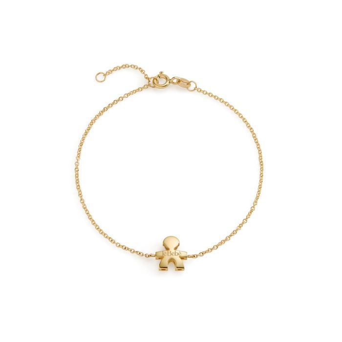 Bracciale I Tesorini Big con sagoma bimbo in oro giallo Bracciale I Tesorini Big con sagoma bimbo in oro giallo
