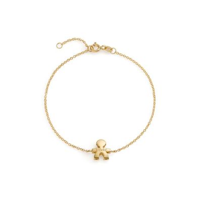 Bracciale I Tesorini Big con sagoma bimbo in oro giallo Bracciale I Tesorini Big con sagoma bimbo in oro giallo