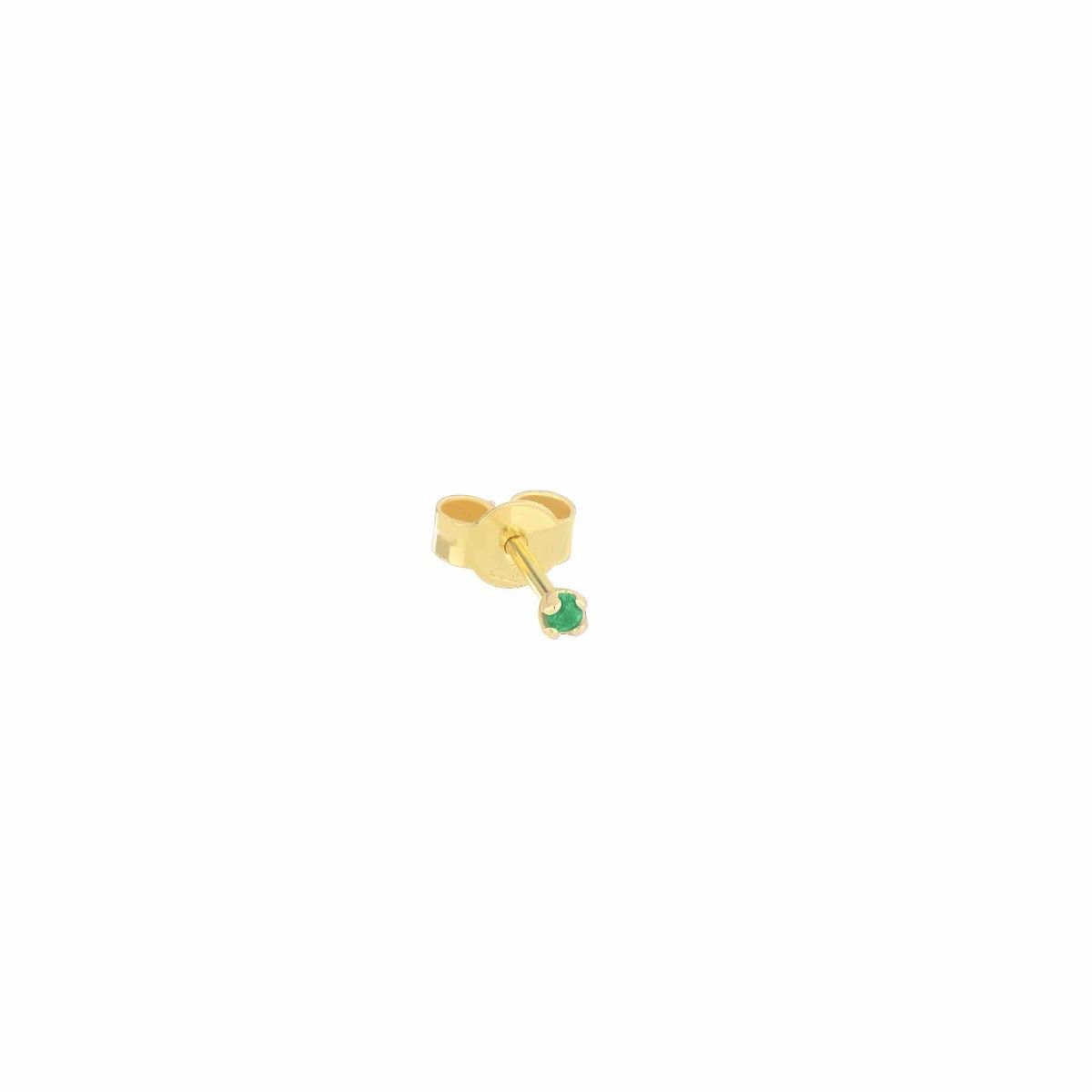 ORECCHINO 18KT PUNTO LUCE GEMMA DI SMERALDO ORECCHINO 18KT PUNTO LUCE GEMMA DI SMERALDO