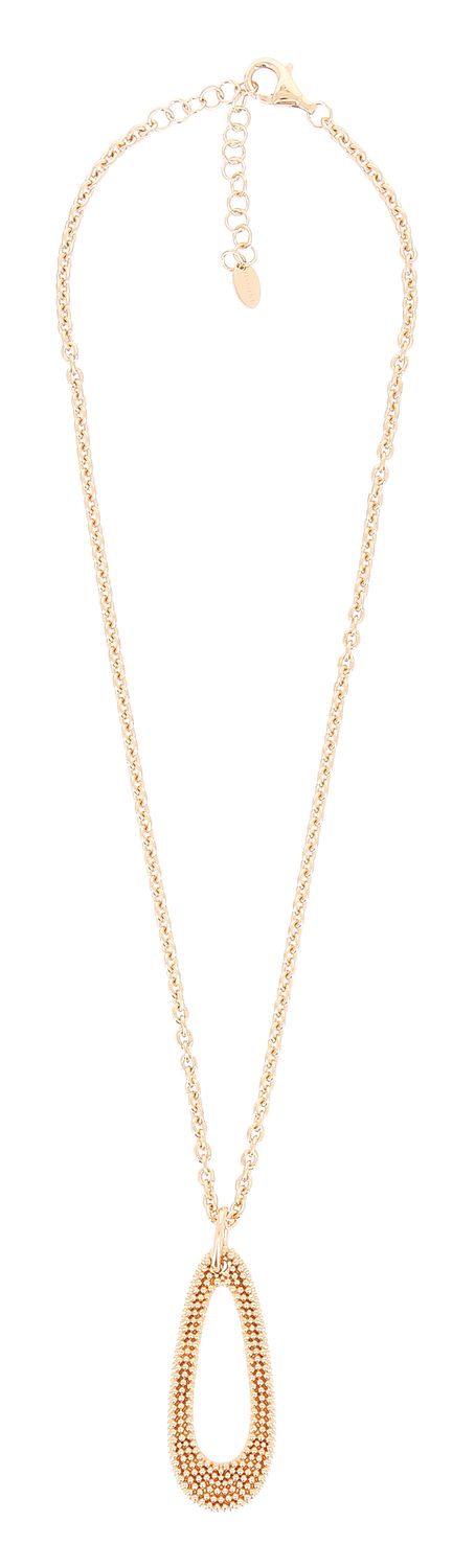 Collana "Pixel" in argento dorato