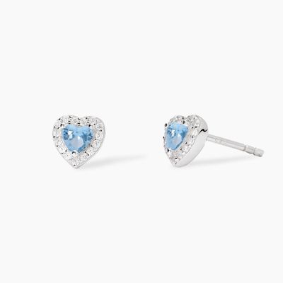 Orecchini in argento con acquamarina sintetica LOVE AFFAIR Orecchini in argento con acquamarina sintetica LOVE AFFAIR