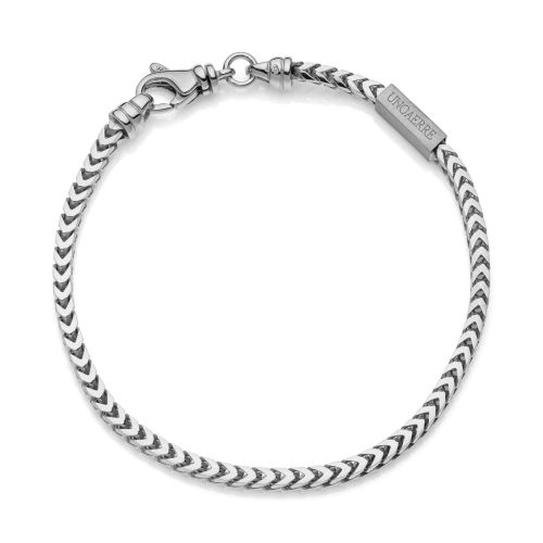Bracciale in argento catena franco