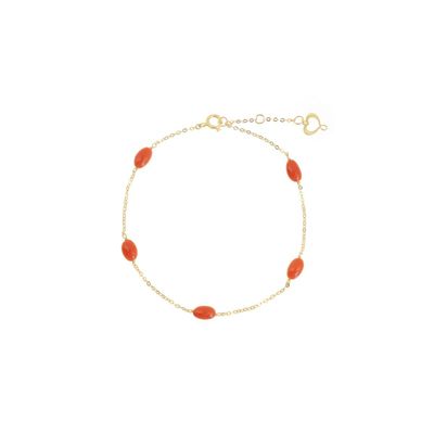 BRACCIALE 18KT CORALLO BRACCIALE 18KT CORALLO