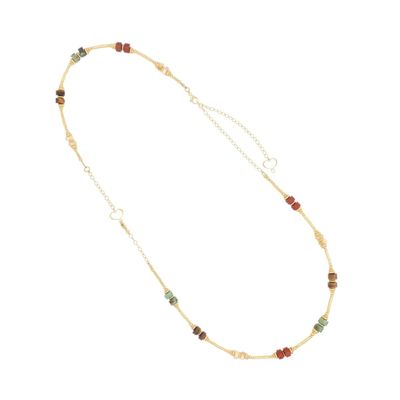 COLLANA COMPO MADRETERRA TUBINI E BROWN