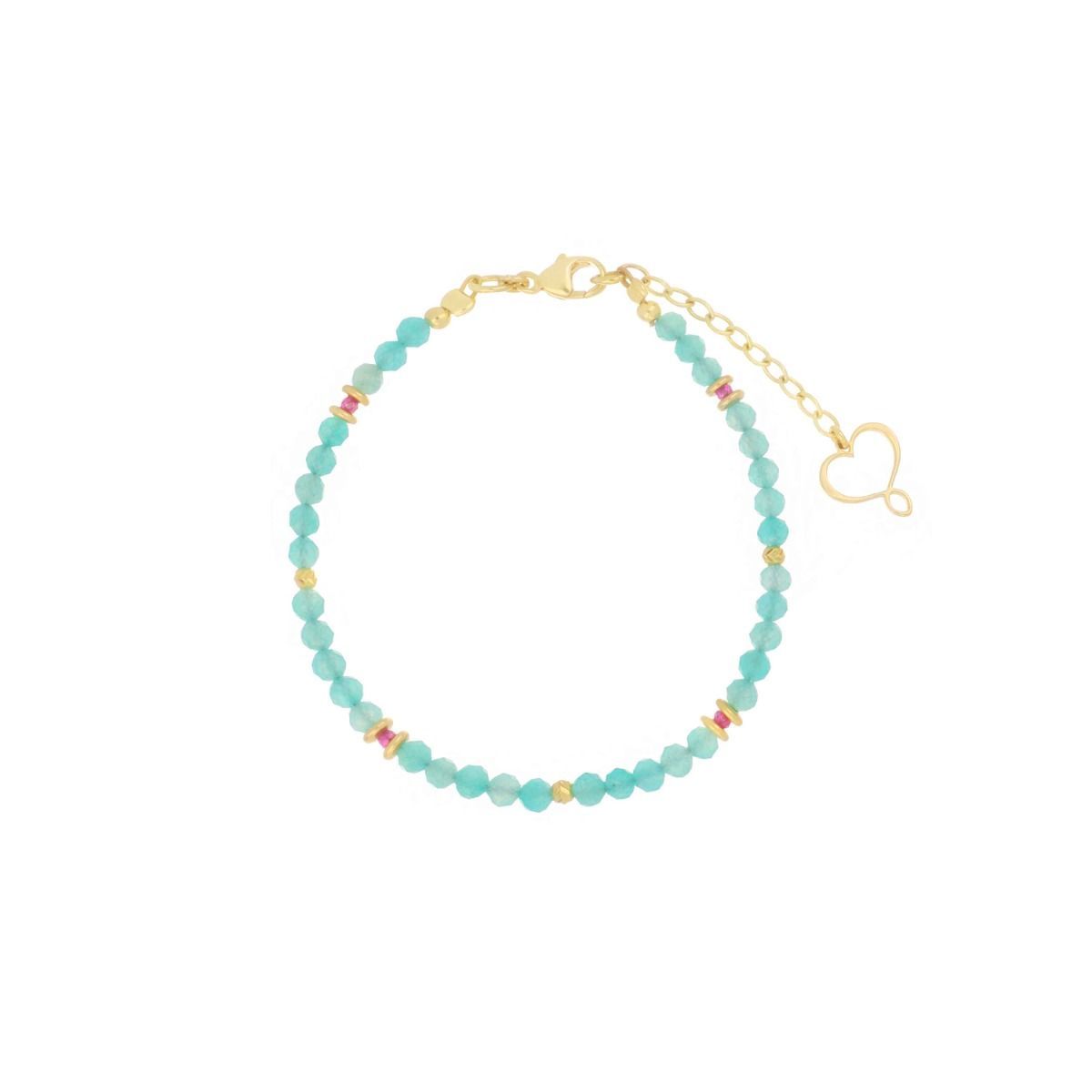 BRACCIALE PIETRE DI AMAZZONITE