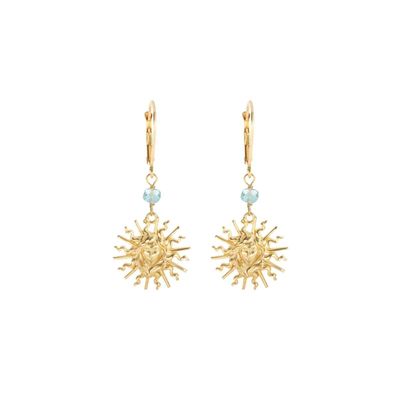 COPPIA DI ORECCHINI SOLE E APATITE