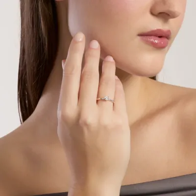 Anello solitario con diamante lab-grown 0,25 carati MY DIAMOND