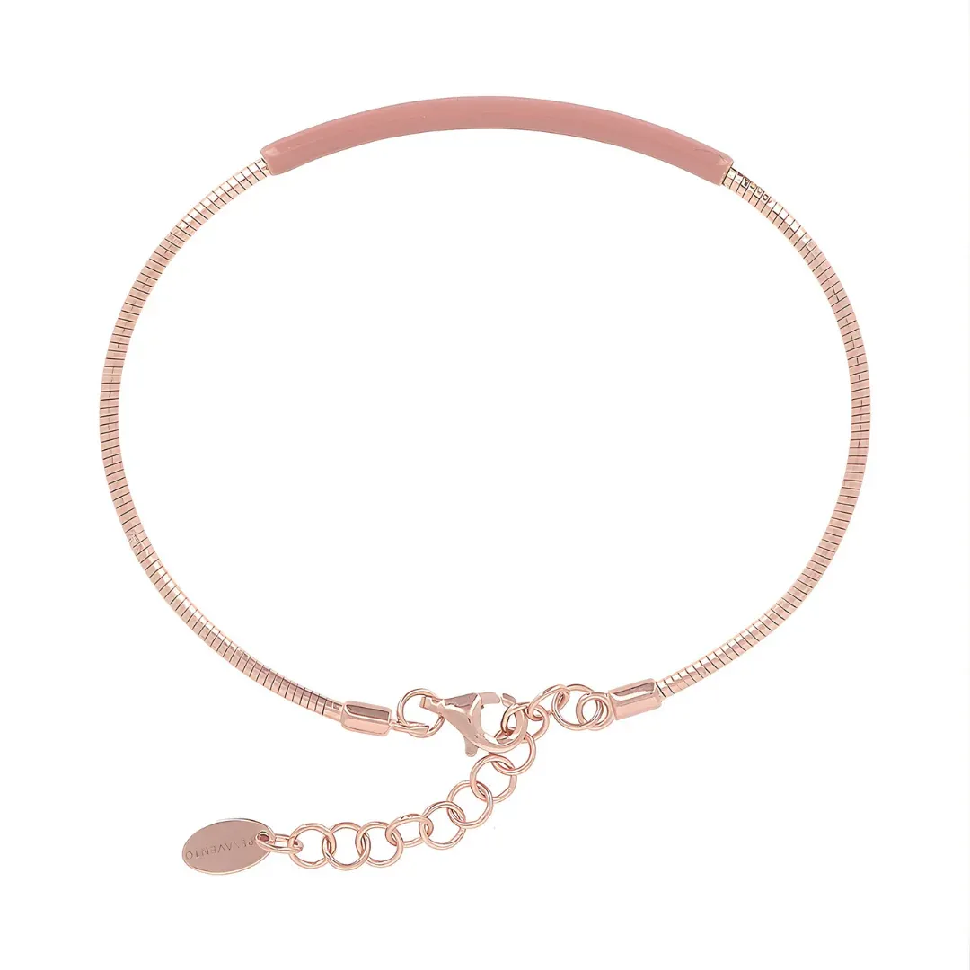 Bracciale in argento smalto MOCHA Spring Bracciale in argento smalto MOCHA Spring