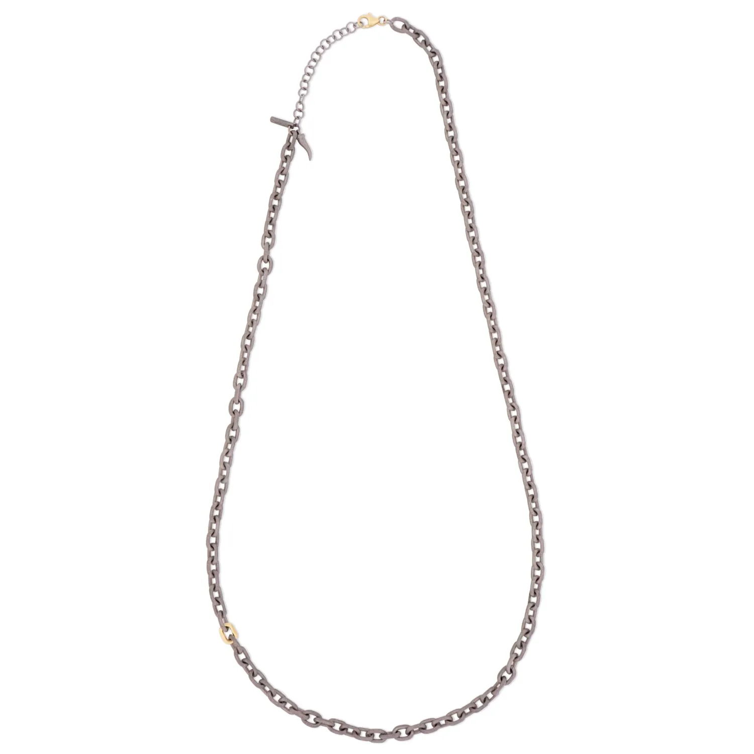 Collana CATENA in titanio e oro 9 kt Collana CATENA in titanio e oro 9 kt