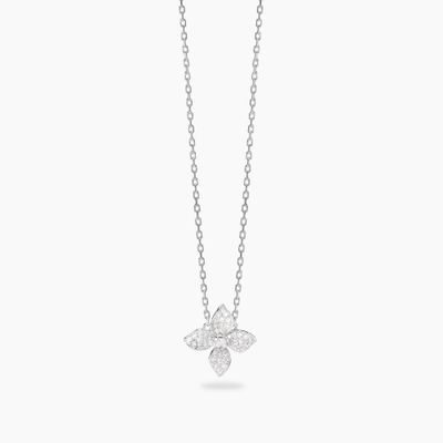 Girocollo con fiore in pavé di zirconi FIORE MIO