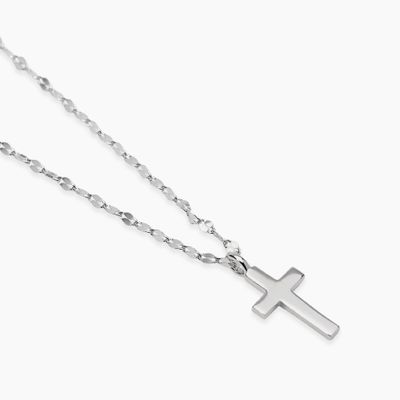 Girocollo in argento con croce CREDI IN ME