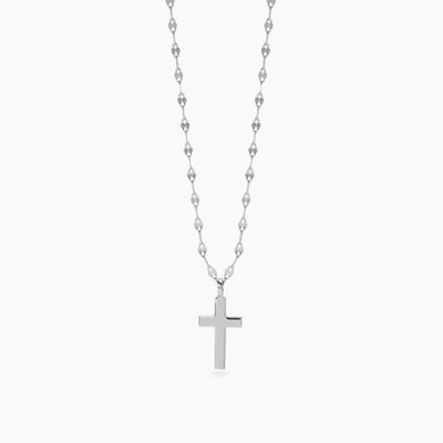 Girocollo in argento con croce CREDI IN ME