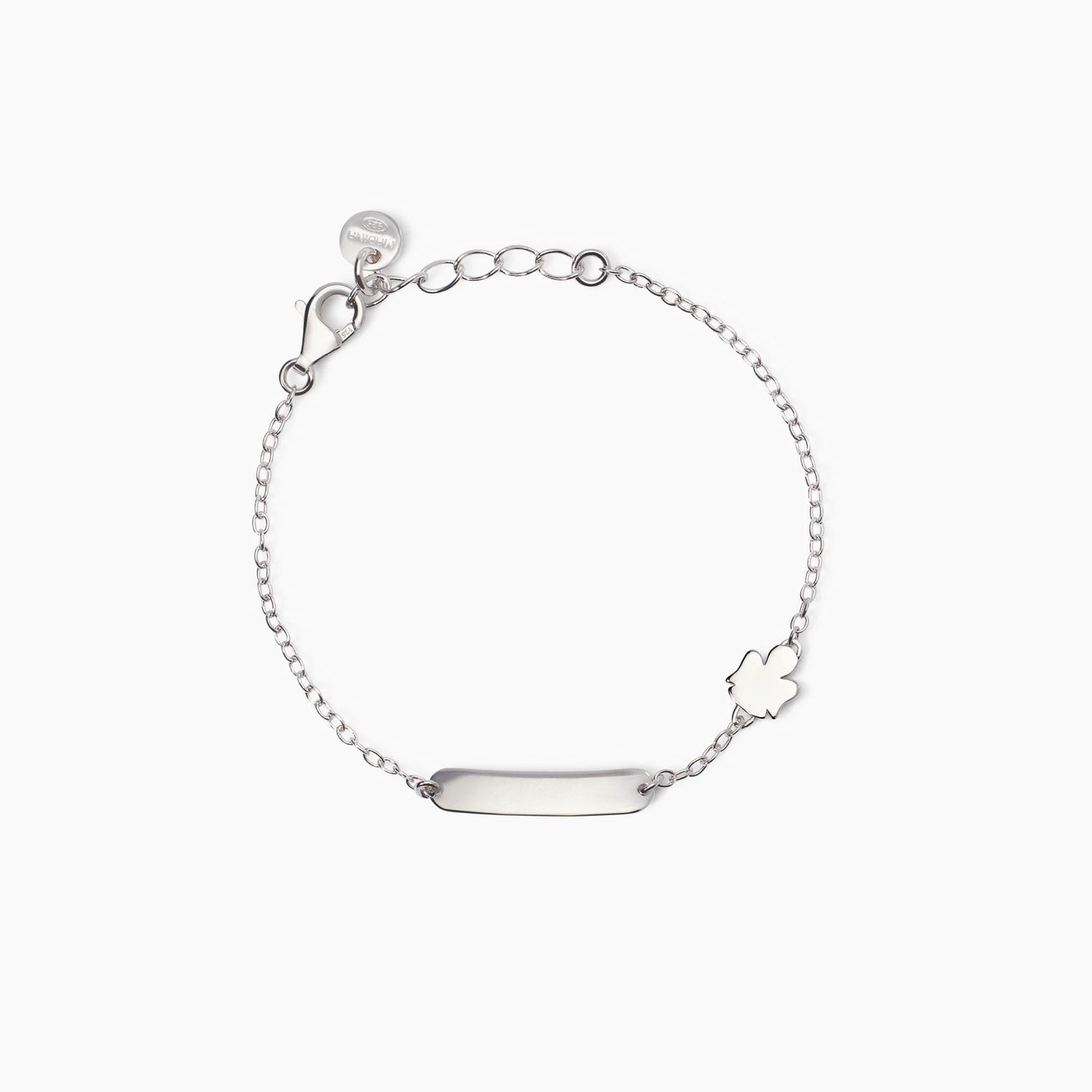 Bracciale per bambini con angioletto e targhetta incidibile Angel-Tag