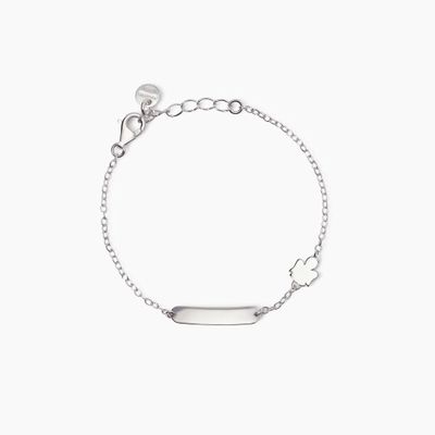 Bracciale per bambini con angioletto e targhetta incidibile Angel-Tag Bracciale per bambini con angioletto e targhetta incidibile Angel-Tag