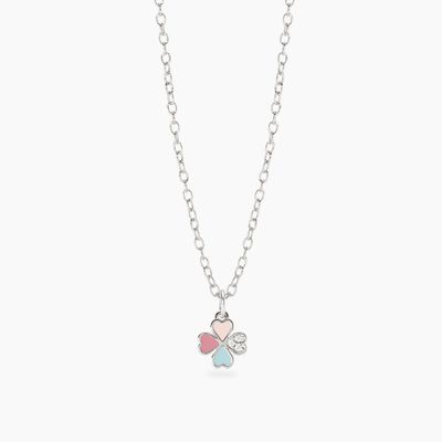 Bracciale bambina con quadrifoglio smaltato CERCAMI Bracciale bambina con quadrifoglio smaltato CERCAMI