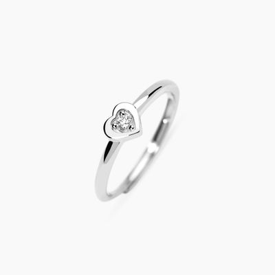 Anello con cuore in diamante lab-grown 0,05 carati MY DIAMOND Anello con cuore in diamante lab-grown 0,05 carati MY DIAMOND
