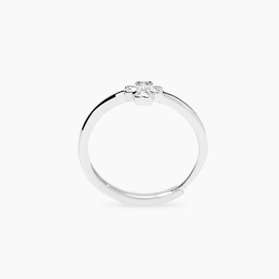 Anello con quadrifoglio in diamanti lab-grown 0,05 carati MY DIAMOND