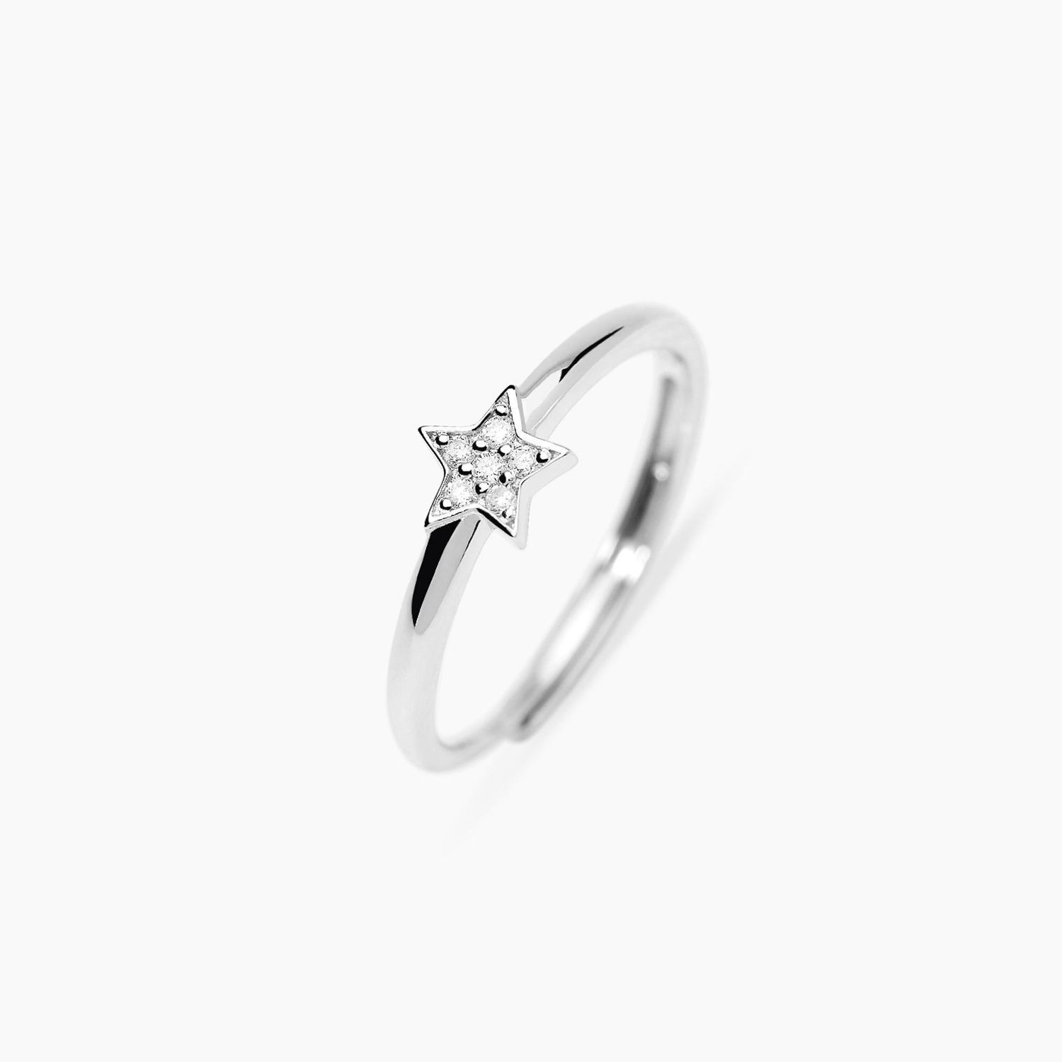 Anello con stella in diamanti lab-grown 0,05 carati MY DIAMOND Anello con stella in diamanti lab-grown 0,05 carati MY DIAMOND